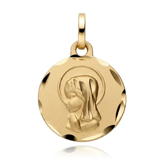 [6378-14] Medalla Virgen Niña Redonda