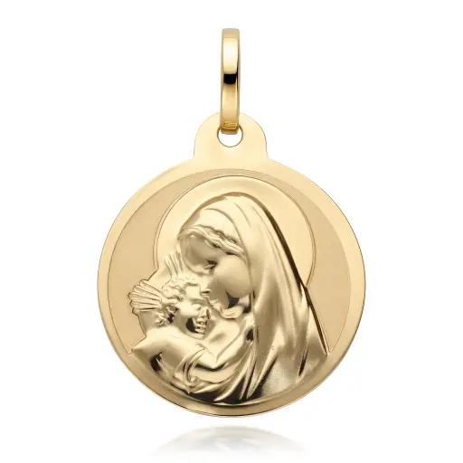 [6138] Medalla Virgen María Redonda